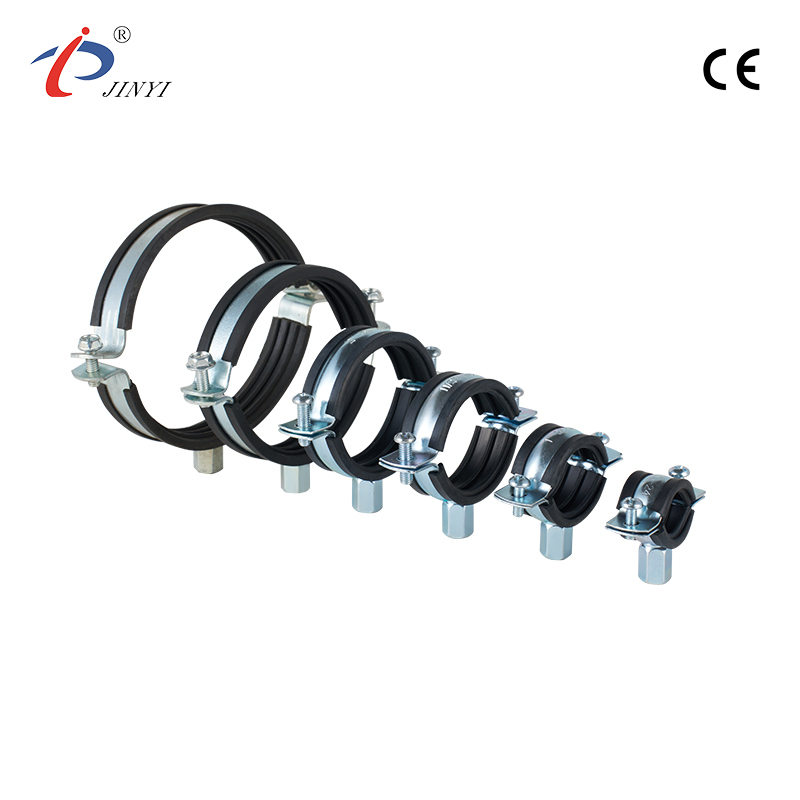 Pipe clamp with Rubber insulation Pipe clamp with Rubber insulation
